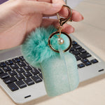 Glitter Mint Furball Silicone Airpod 3 Case