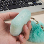 Glitter Mint Furball Silicone Airpod 3 Case