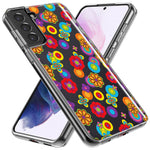 Mundaze - Case for Samsung Galaxy S24 Slim Shockproof Hard Shell Soft TPU Heavy Duty Protective Phone Cover - Groovy Cute Flowers