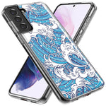Mundaze - Case for Samsung Galaxy S23 Slim Shockproof Hard Shell Soft TPU Heavy Duty Protective Phone Cover - Japanese Wave