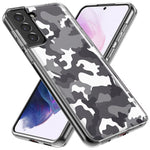 Mundaze - Case for Samsung Galaxy S24 Slim Shockproof Hard Shell Soft TPU Heavy Duty Protective Phone Cover - Black Grey Camo