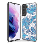 Mundaze - Case for Samsung Galaxy S23 Slim Shockproof Hard Shell Soft TPU Heavy Duty Protective Phone Cover - Japanese Wave