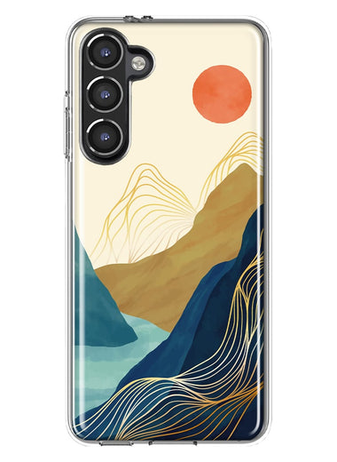 Mundaze - Case for Samsung Galaxy S23 Slim Shockproof Hard Shell Soft TPU Heavy Duty Protective Phone Cover - Vintage Landscape Art