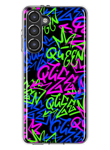 Mundaze - Case for Samsung Galaxy S23 Slim Shockproof Hard Shell Soft TPU Heavy Duty Protective Phone Cover - Graffiti Queen