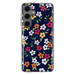 Mundaze - Case for Samsung Galaxy S24 Slim Shockproof Hard Shell Soft TPU Heavy Duty Protective Phone Cover - Cute Colorful Flowers