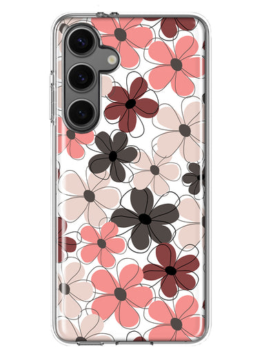 Mundaze - Case for Samsung Galaxy S24 Slim Shockproof Hard Shell Soft TPU Heavy Duty Protective Phone Cover - Summber Vibe Cute Flowers