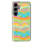 Mundaze - Case for Samsung Galaxy S24 Slim Shockproof Hard Shell Soft TPU Heavy Duty Protective Phone Cover - Groovy Citrus