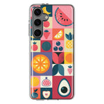 Mundaze - Case for Samsung Galaxy S24 Slim Shockproof Hard Shell Soft TPU Heavy Duty Protective Phone Cover - Groovy Fruits