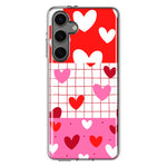 Mundaze - Case for Samsung Galaxy S24 Slim Shockproof Hard Shell Soft TPU Heavy Duty Protective Phone Cover - Cute Valentine Hearts