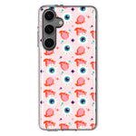 Mundaze - Case for Samsung Galaxy S24 Slim Shockproof Hard Shell Soft TPU Heavy Duty Protective Phone Cover - Fire Eyeballs