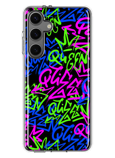Mundaze - Case for Samsung Galaxy S24 Plus Slim Shockproof Hard Shell Soft TPU Heavy Duty Protective Phone Cover - Graffiti Queen