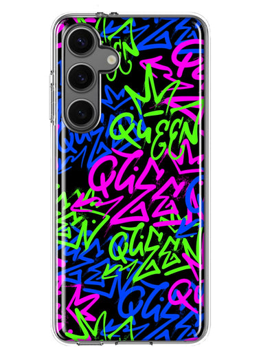 Mundaze - Case for Samsung Galaxy S24 Slim Shockproof Hard Shell Soft TPU Heavy Duty Protective Phone Cover - Graffiti Queen