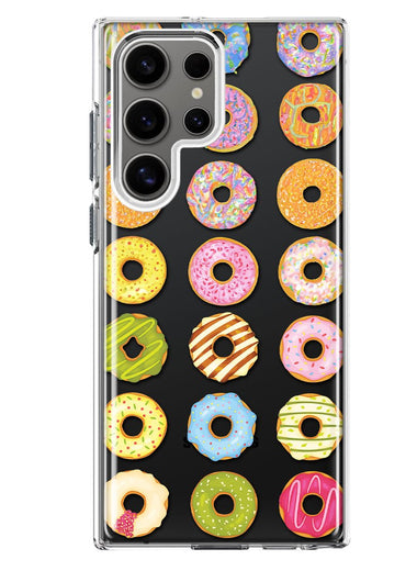 Mundaze - Case for Samsung Galaxy S24 Ultra Slim Shockproof Hard Shell Soft TPU Heavy Duty Protective Phone Cover - Cute Donuts