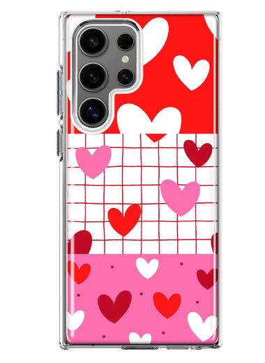 Mundaze - Case for Samsung Galaxy S24 Ultra Slim Shockproof Hard Shell Soft TPU Heavy Duty Protective Phone Cover - Cute Valentine Hearts