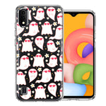 Samsung Galaxy A01 Floating Heart Glasses Love Ghosts Vaneltines Day Cutie Daisy Double Layer Phone Case Cover