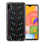 Samsung Galaxy A01 Vintage Christmas Lights Design Double Layer Phone Case Cover
