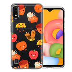 Samsung Galaxy A01 Thanksgiving Autumn Fall Design Double Layer Phone Case Cover