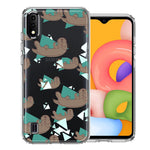 Samsung Galaxy A01 Cute Otter Design Double Layer Phone Case Cover
