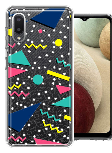 Samsung Galaxy A02 90's Swag Shapes Design Double Layer Phone Case Cover