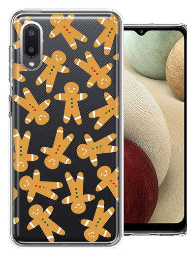 Samsung Galaxy A02 Christmas Gingerbread Traditional Holiday Cookies By BillyElleCo Double Layer Phone Case Cover