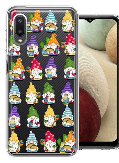 Samsung Galaxy A02 Cinco De Mayo Party Cute Gnomes Mexico Tacos Fiesta Double Layer Phone Case Cover