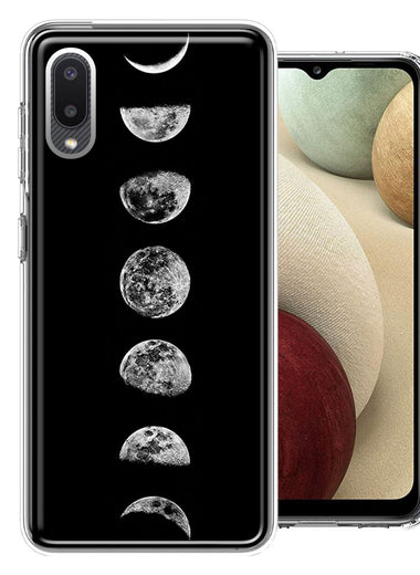 Samsung Galaxy A02 Moon Transitions Double Layer Phone Case Cover
