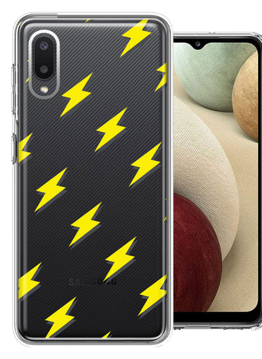 Samsung Galaxy A02 Electric Lightning Bolts Design Double Layer Phone Case Cover