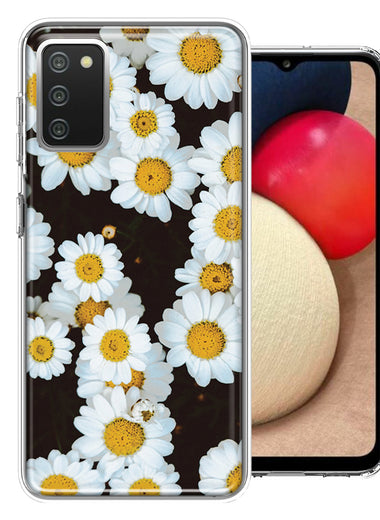 Samsung Galaxy A02S Cute Daisy Flowers Double Layer Phone Case Cover
