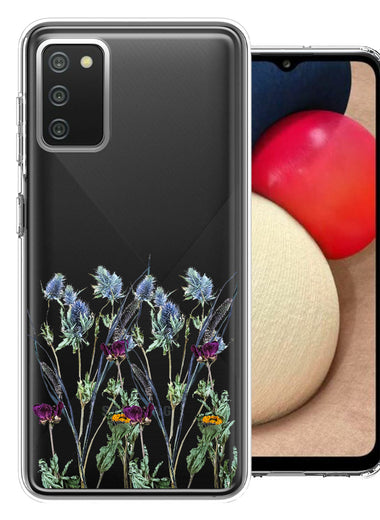 For Samsung Galaxy A02S Country Dried Flowers Phone Case Cover