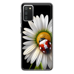 Samsung Galaxy A02S Cute White Daisy Red Ladybug Double Layer Phone Case Cover