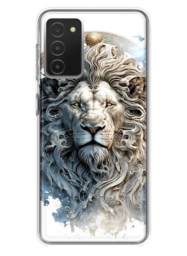 Samsung Galaxy A03S Abstract Lion Sculpture Hybrid Protective Phone Case Cover