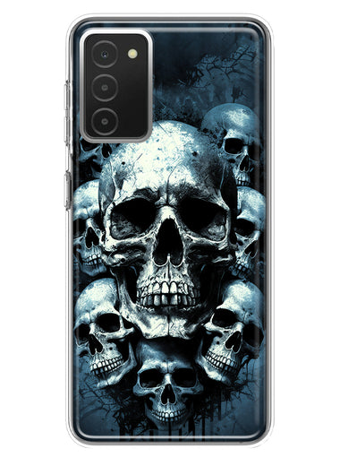 Samsung Galaxy A03S Graveyard Death Dream Skulls Double Layer Phone Case Cover