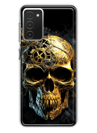 Samsung Galaxy A03S Steampunk Skull Science Fiction Machinery Double Layer Phone Case Cover