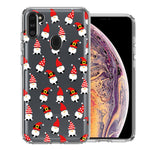 Samsung Galaxy A11 Cute Red Christmas Holiday Santa Gnomes Design Double Layer Phone Case Cover