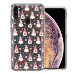 Samsung Galaxy A11 Pink Blush Valentines Day Flower Hearts Gnome Characters Cute Double Layer Phone Case Cover