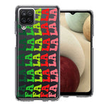 Samsung Galaxy A12 Deck The Halls Christmas Carol Falala Festive Lyric Vintage 70s Letters Double Layer Phone Case Cover