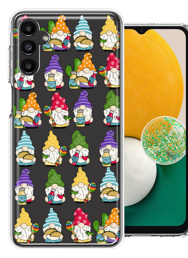 Samsung Galaxy A13 Cinco De Mayo Party Cute Gnomes Mexico Tacos Fiesta Double Layer Phone Case Cover