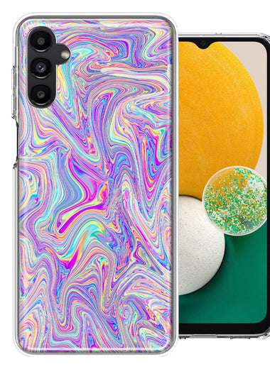 Samsung Galaxy A13 Paint Swirl Double Layer Phone Case Cover