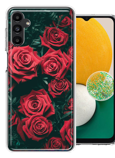 Samsung Galaxy A13 Red Roses Double Layer Phone Case Cover