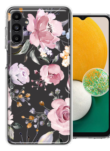 For Samsung Galaxy A13 Soft Pastel Spring Floral Flowers Blush Lavender Phone Case Cover