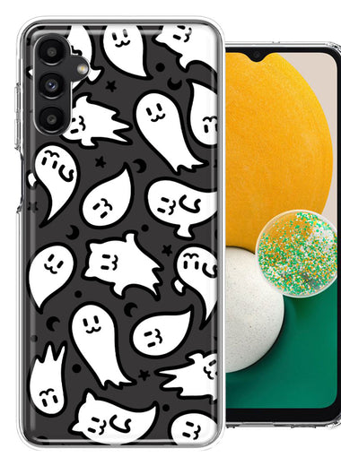 Samsung Galaxy A13 Kawaii Manga Cute Halloween Ghosts Spirits Design Double Layer Phone Case Cover