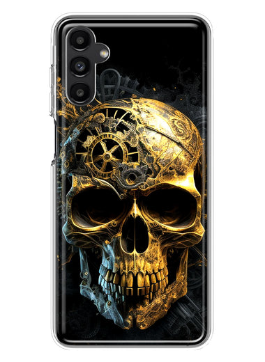 Samsung Galaxy A14 5G Steampunk Skull Science Fiction Machinery Double Layer Phone Case Cover