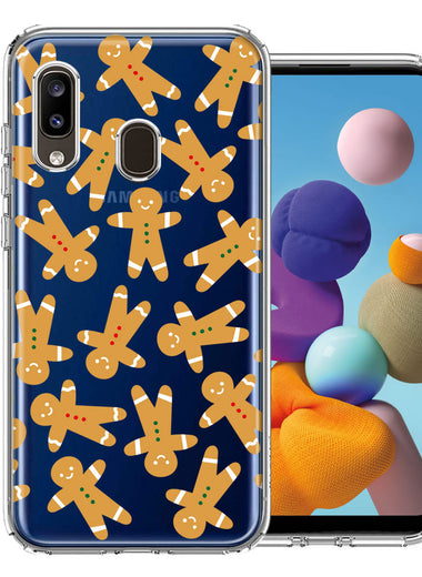 Samsung Galaxy A20 Christmas Gingerbread Traditional Holiday Cookies By BillyElleCo Double Layer Phone Case Cover
