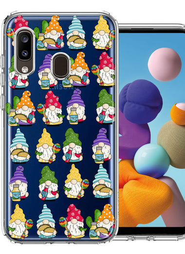 Samsung Galaxy A20 Cinco De Mayo Party Cute Gnomes Mexico Tacos Fiesta Double Layer Phone Case Cover