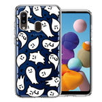 Samsung Galaxy A20 Kawaii Manga Cute Halloween Ghosts Spirits Design Double Layer Phone Case Cover