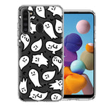 Samsung Galaxy A21 Kawaii Manga Cute Halloween Ghosts Spirits Design Double Layer Phone Case Cover