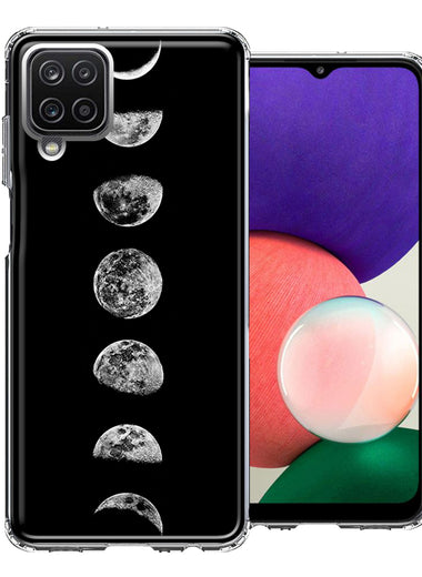 Samsung Galaxy A22 Moon Transitions Double Layer Phone Case Cover