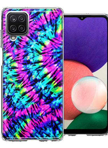 Samsung Galaxy A22 Hippie Tie Dye Double Layer Phone Case Cover