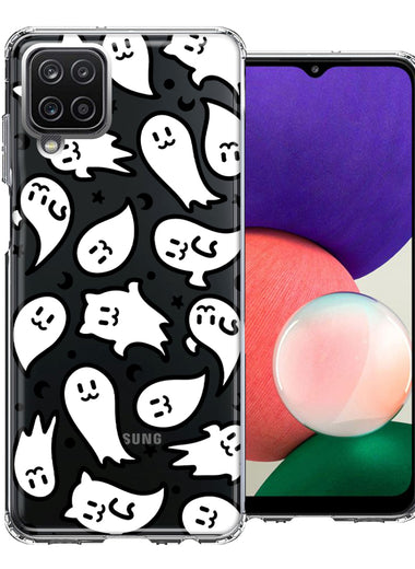 Samsung Galaxy A22 5G Kawaii Manga Cute Halloween Ghosts Spirits Design Double Layer Phone Case Cover