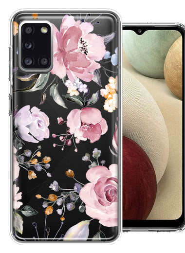 For Samsung Galaxy A31 Soft Pastel Spring Floral Flowers Blush Lavender Phone Case Cover